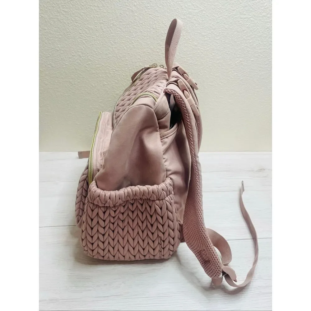 mommore Diaper Bag Small Diaper Backpack Pink